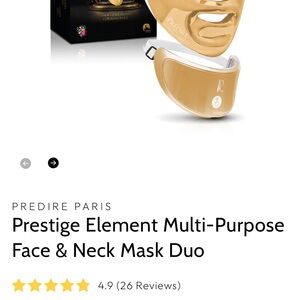 Predire Paris Gold LED Face & Neck Mask Duo
